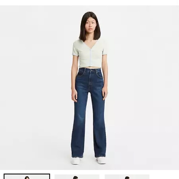 Levi’s 70s Flare High Waisted Denim - Picture 1 of 4